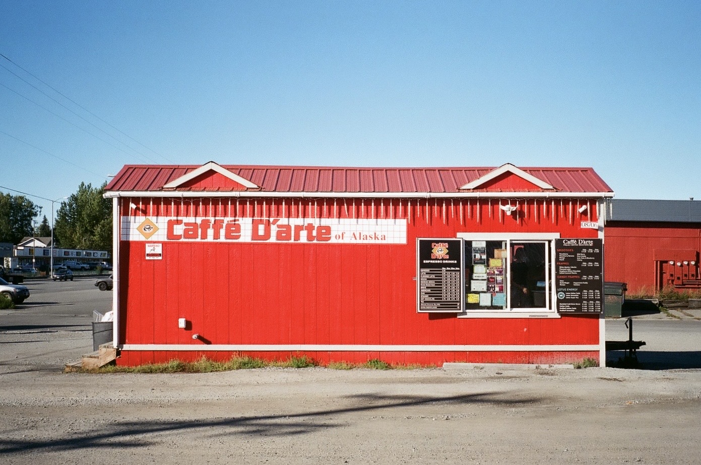 film photo of juneau coffee shop