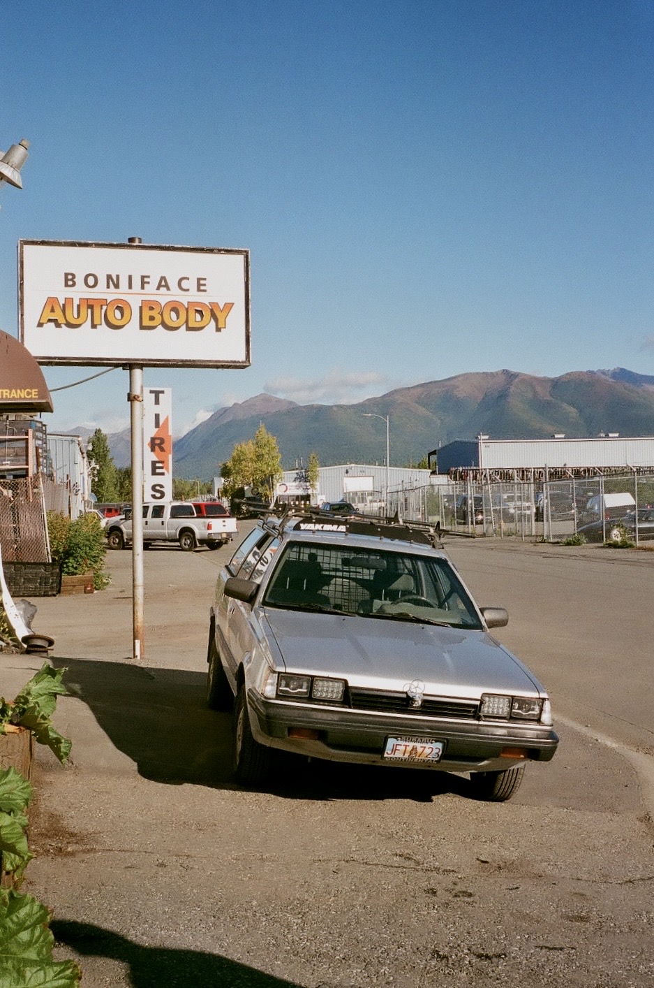 film photo of juneau auto shop