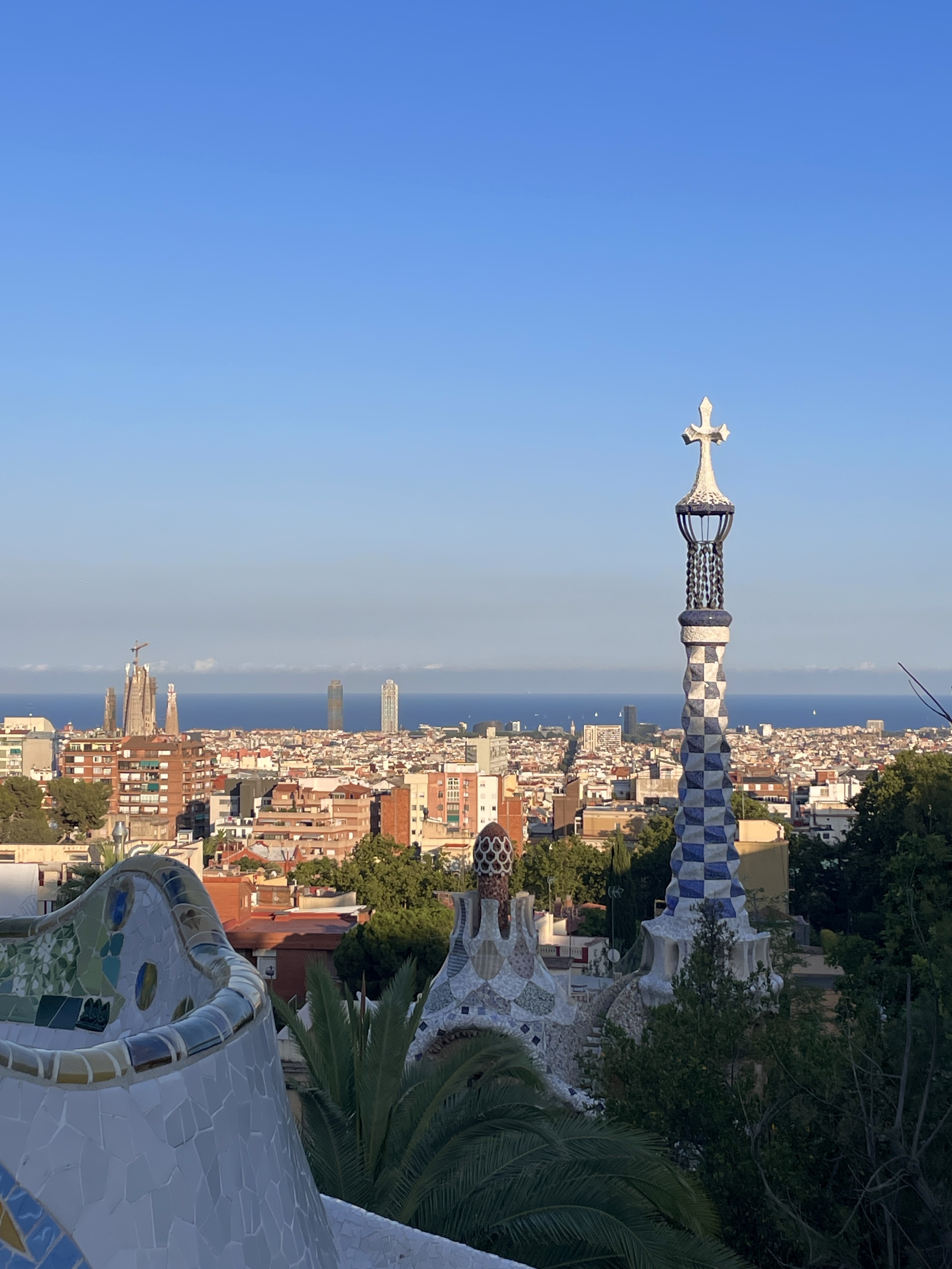 Park Guëll skyline earlier