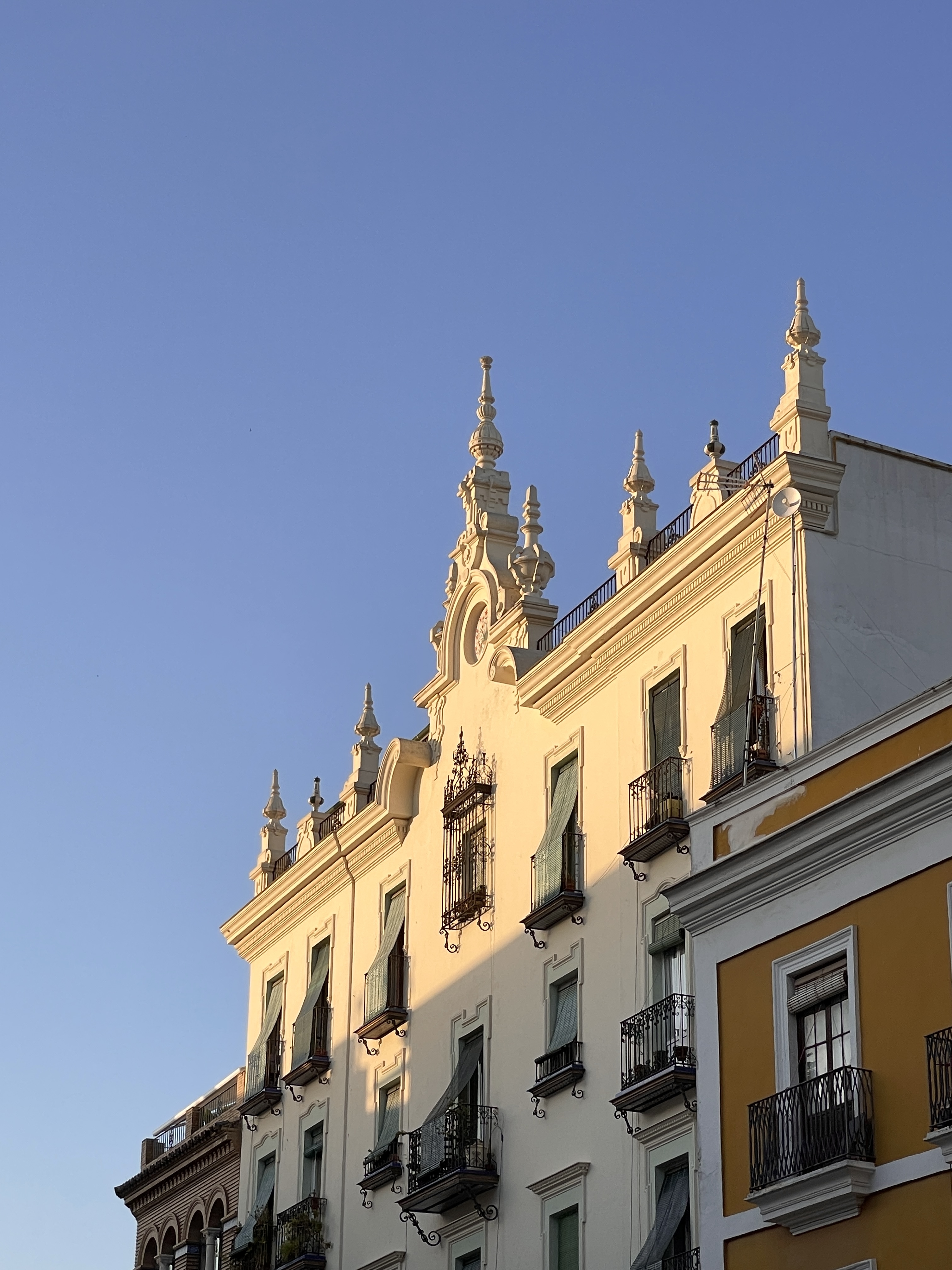sunlight hits building