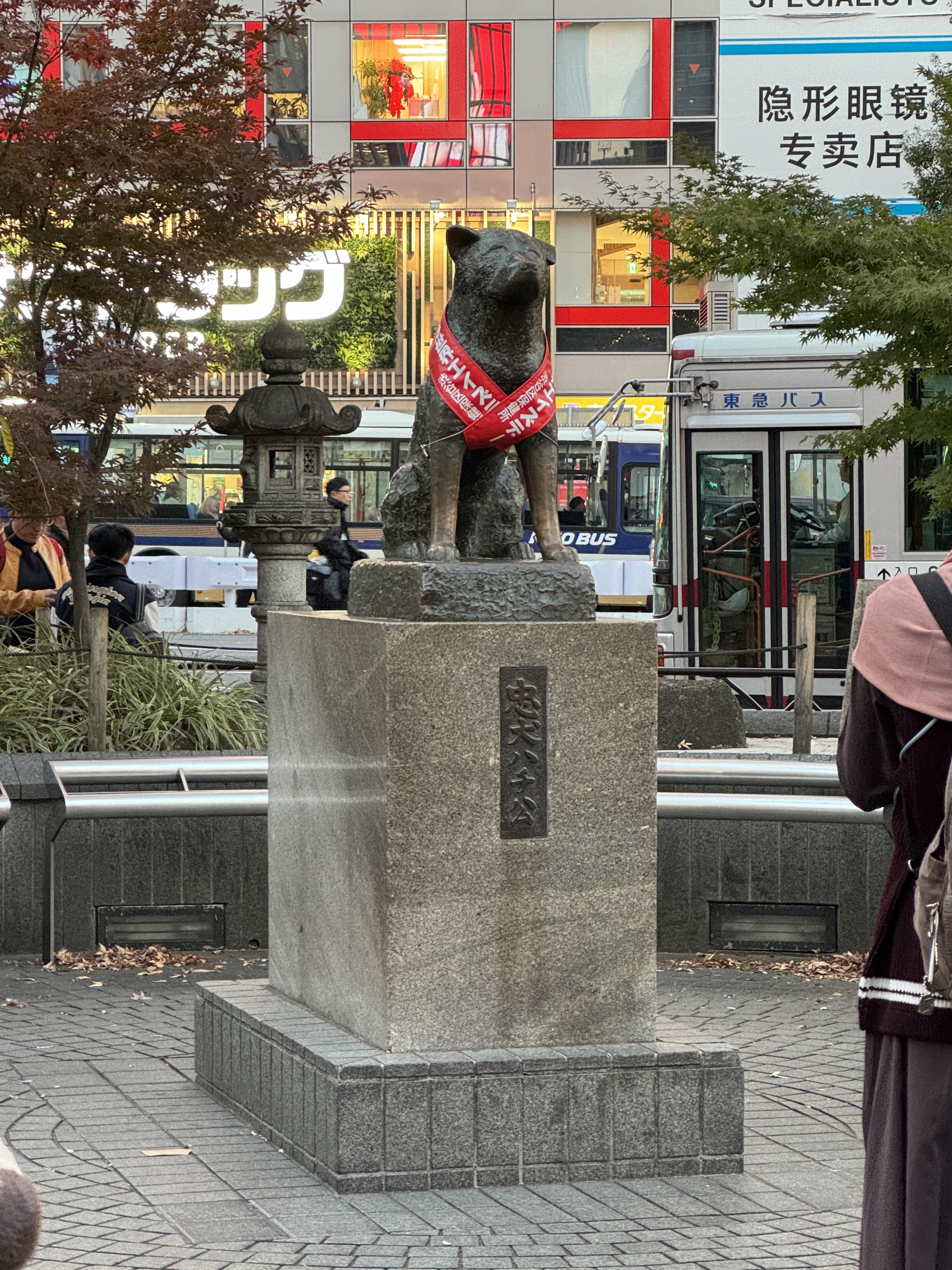 hachi statue